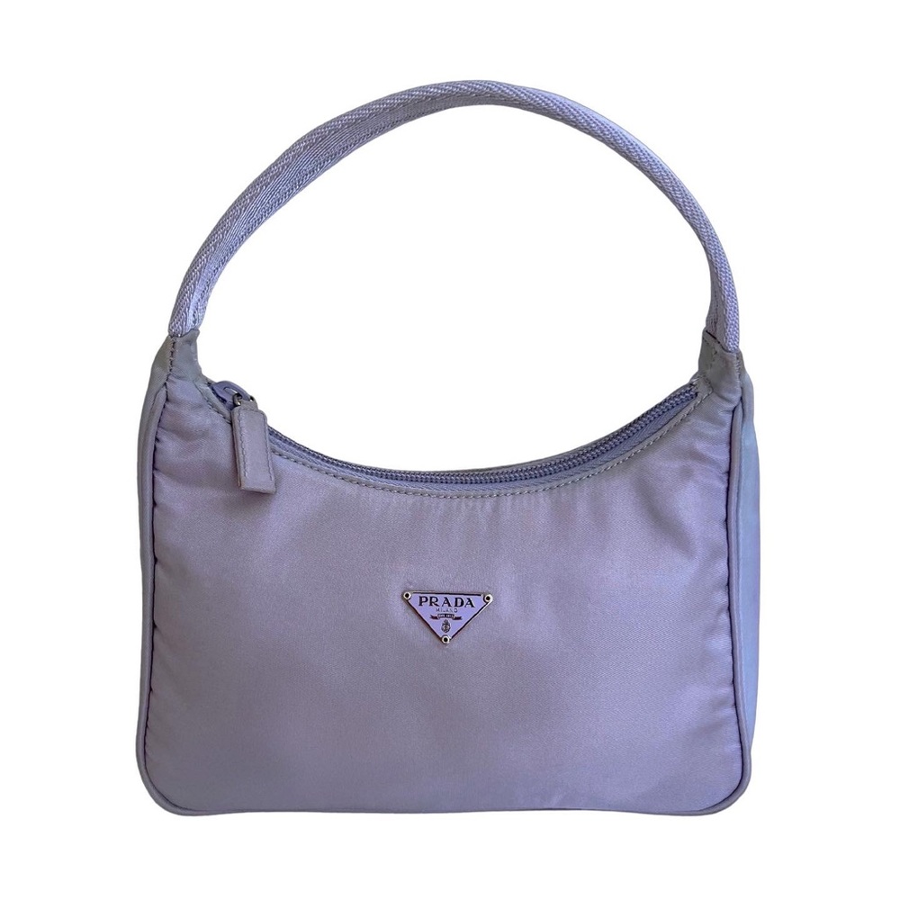 Prada Lavender Nylon Mini Shoulder Bag